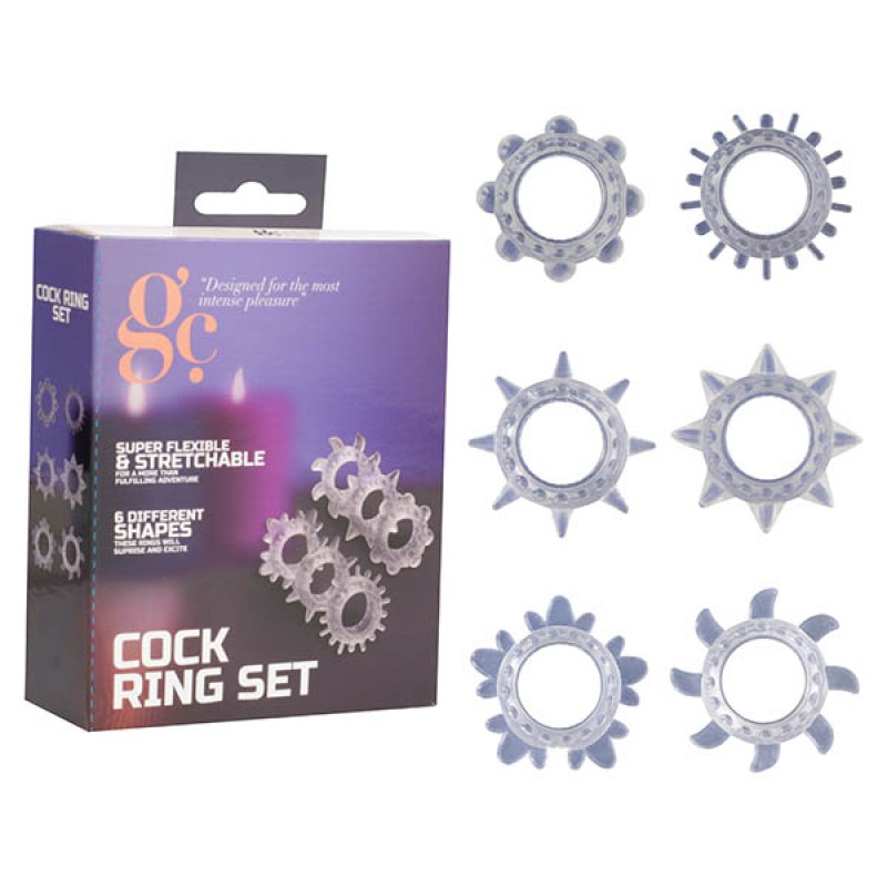 GC. Cock Ring Set - Clear
